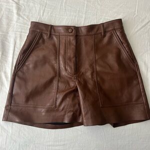 ARITZIA faux leather shorts